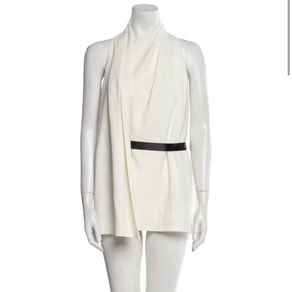 Alexander Wang Sleeveless Blouse Top with Belt